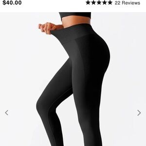 Brxl Black High-Waisted Leggings
